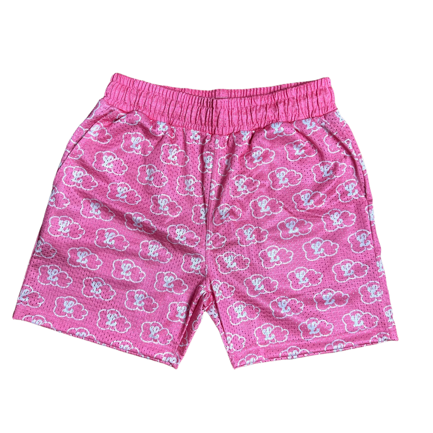 *NEW * CLOUD SHORTS 'FLAMINGO/WHITE' W