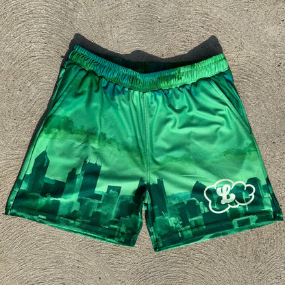 PGH SKYLINE SHORTS 'EMERALD'