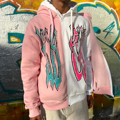 ZIP HOODIE ‘p¡nk & yt!’