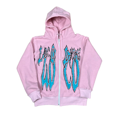 ZIP HOODIE ‘p¡nk & yt!’