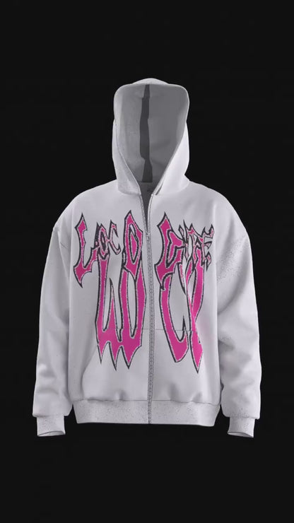 ZIP HOODIE ‘p¡nk & yt!’